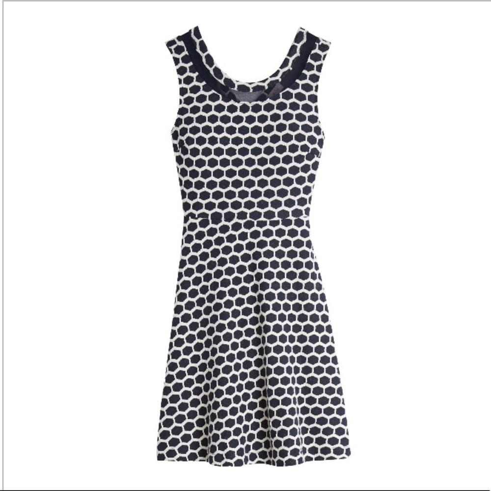 Pixley Brand - Millie Textured Dress, Navy & White